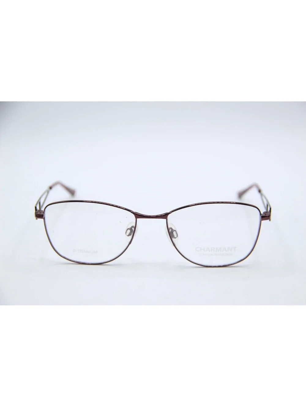 Charmant Titanium Perfection Ch12145 Bu Burgundy Authentic Eyeglasses 52-17
